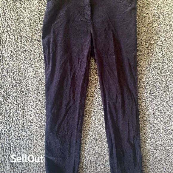 Chico's Women's Navy Blue Corduroy Slim Dress Pants Size 0 - Picture 4 of 7